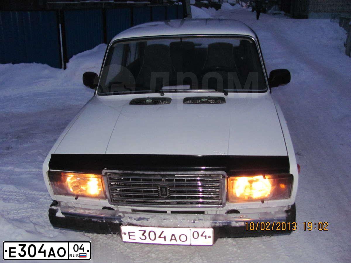 Фото автомобиля LADA 2107, 2008 — госномер А765АР04. Цвет: ЯРКО-БЕЛЫЙ