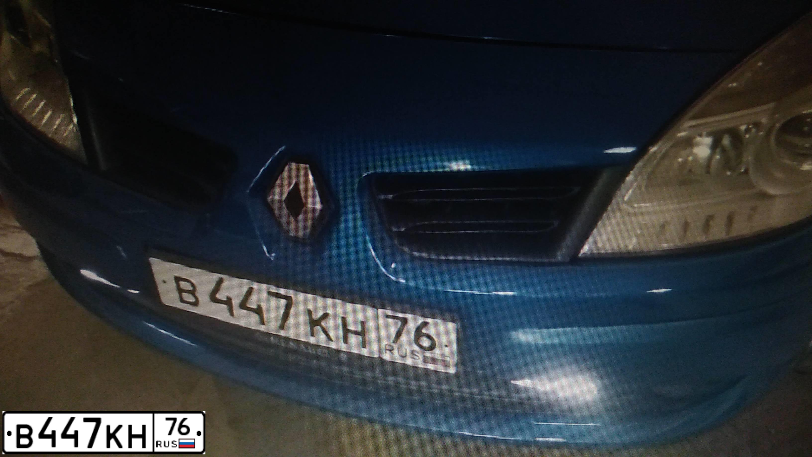Фото автомобиля RENAULT MEGANE, 2007 — госномер Т815РВ797. Цвет: синий