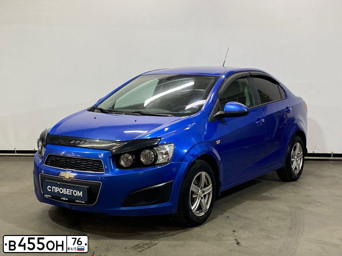 Фото автомобиля CHEVROLET AVEO, 2012 — госномер У289ОО76. Цвет: СИНИЙ
