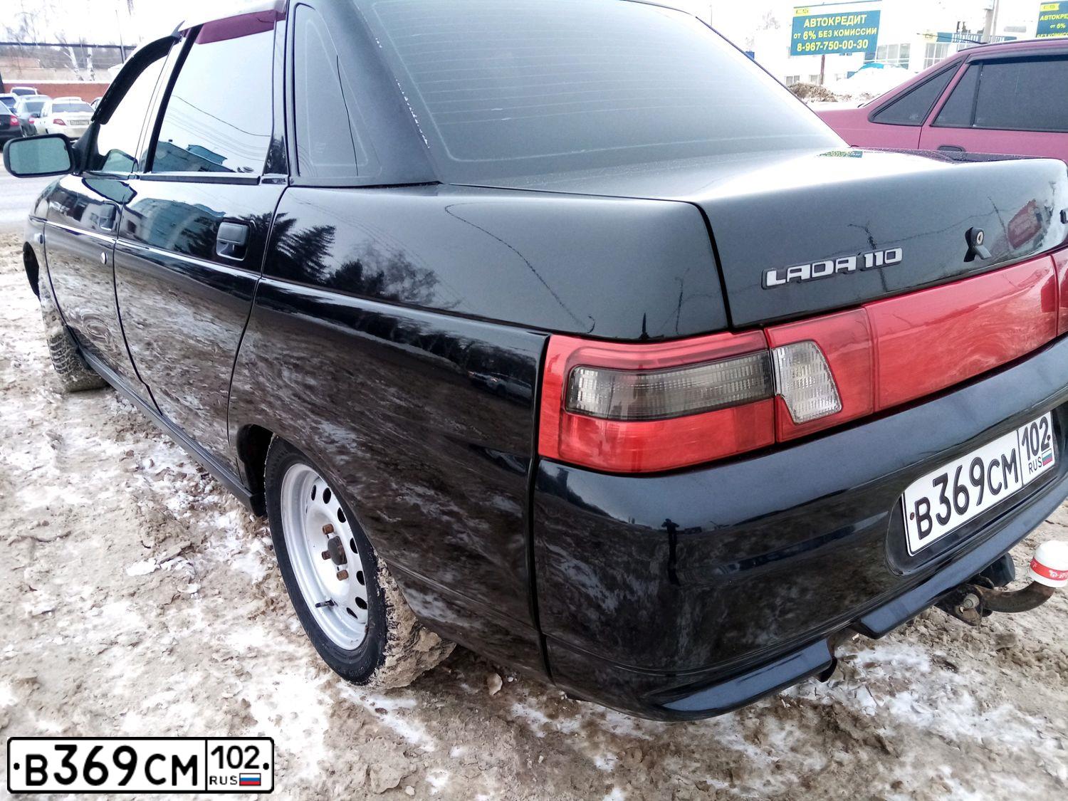 Фото автомобиля BOGDAN 2110/2111, 2010 — госномер В369СМ102. Цвет: ЧЕРНЫЙ