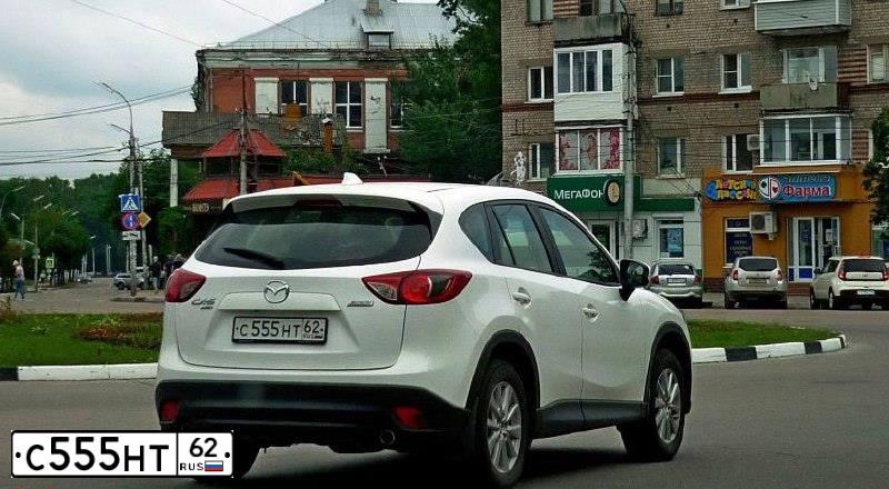 Фото автомобиля MAZDA 3, 2008 — госномер Т445СА62. Цвет: СЕРЫЙ