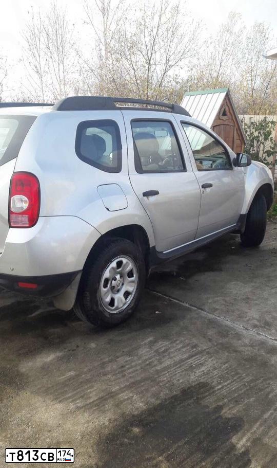 Фото автомобиля RENAULT DUSTER, 2013 — госномер Н397АН774. Цвет: СВЕТЛО-СЕРЫЙ