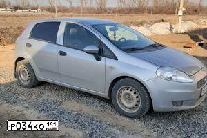 Фото автомобиля FIAT PUNTO, 2008 — госномер Р034КО161. Цвет: СЕРЕБРИСТЫЙ