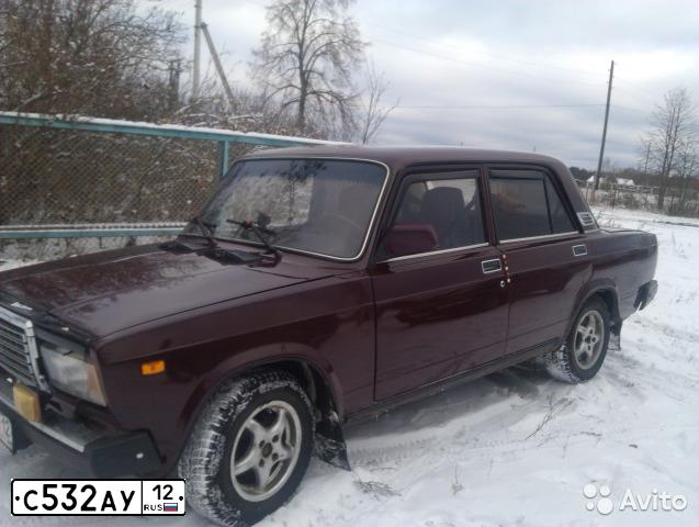 Фото автомобиля LADA 2107 LADA, 2006 — госномер С532АУ12. Цвет: ТЕМНО-ВИШНЕВЫЙ