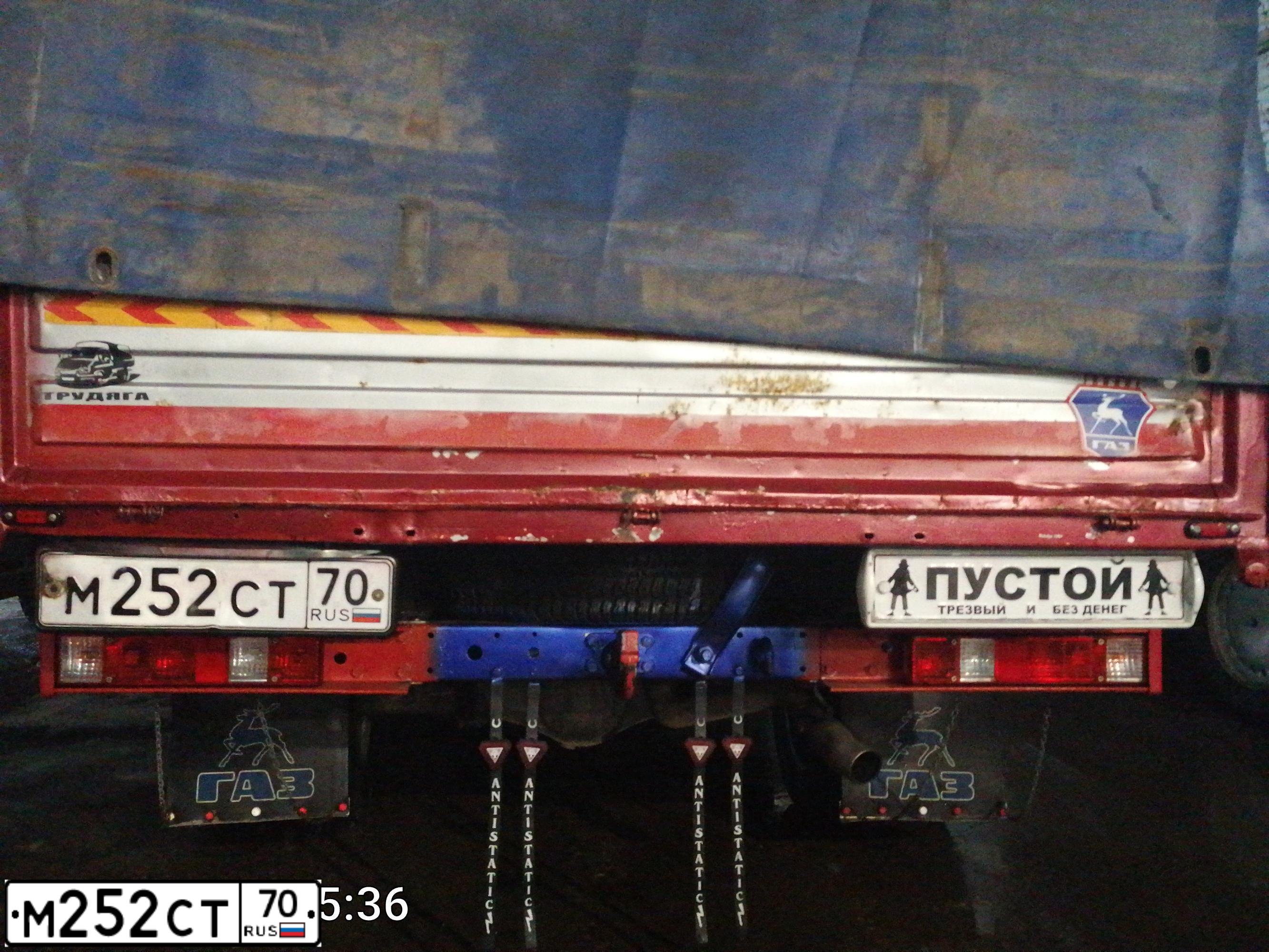 Фото автомобиля GAZ 3302 EL, 2008 — госномер М252СТ70. Цвет: Белый