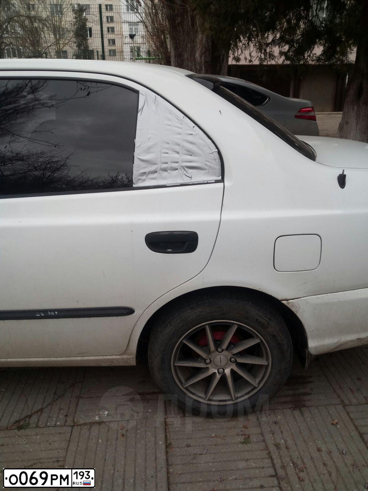 Фото автомобиля TAGAZ ACCENT, 2007 — госномер С666УЕ123. Цвет: Белый