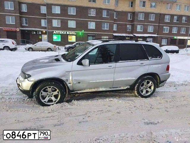 Фото автомобиля BMW X5, 2004 — госномер Н185АВ184. Цвет: Серебристый