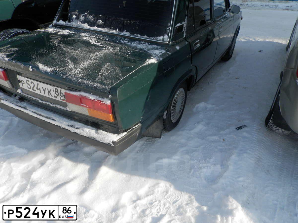 Фото автомобиля LADA 2107, 2007 — госномер В666АМ186. Цвет: Темно-зеленый