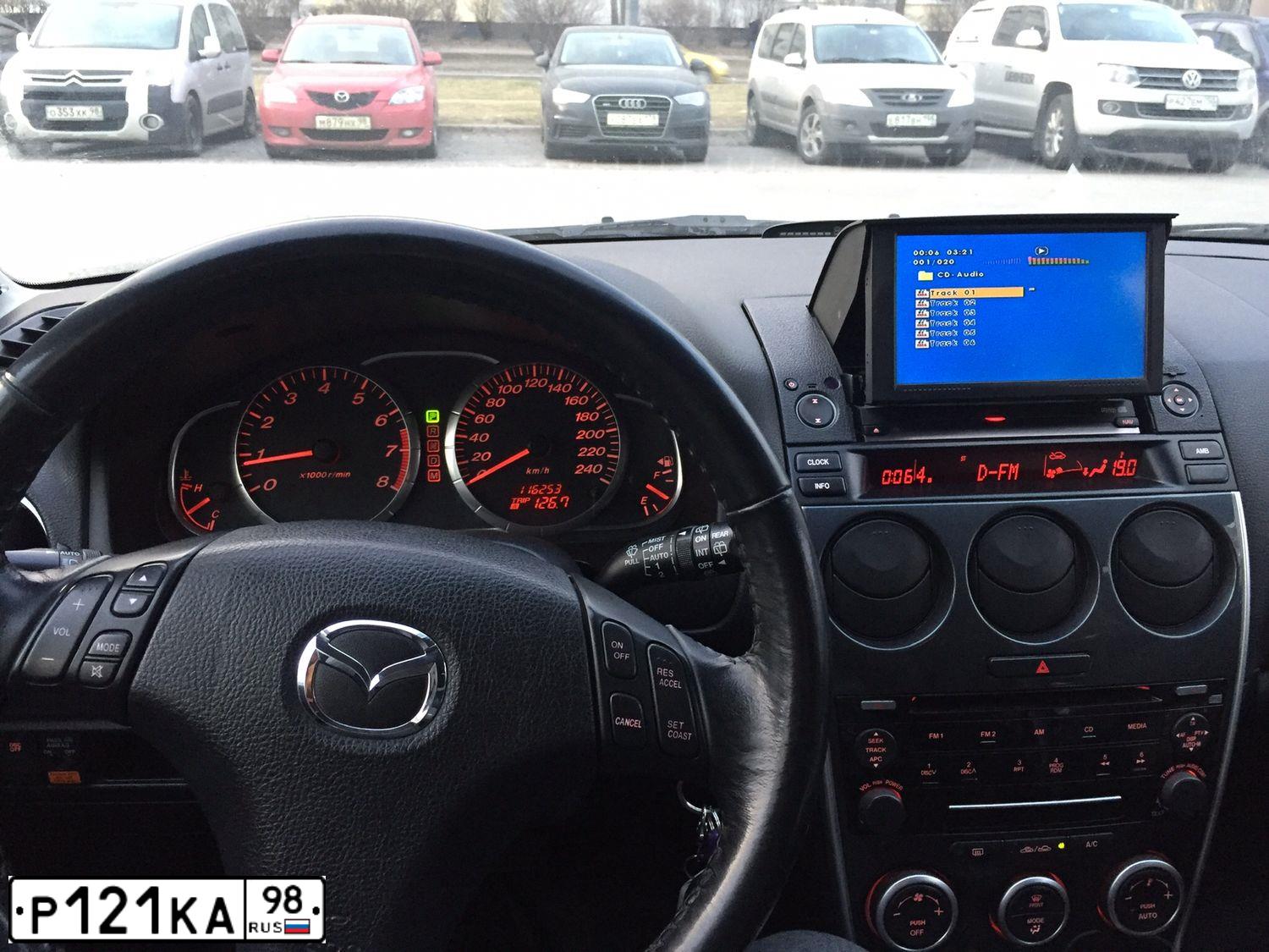 Фото автомобиля MAZDA 6, 2007 — госномер К379СТ69. Цвет: ЧЕРНЫЙ