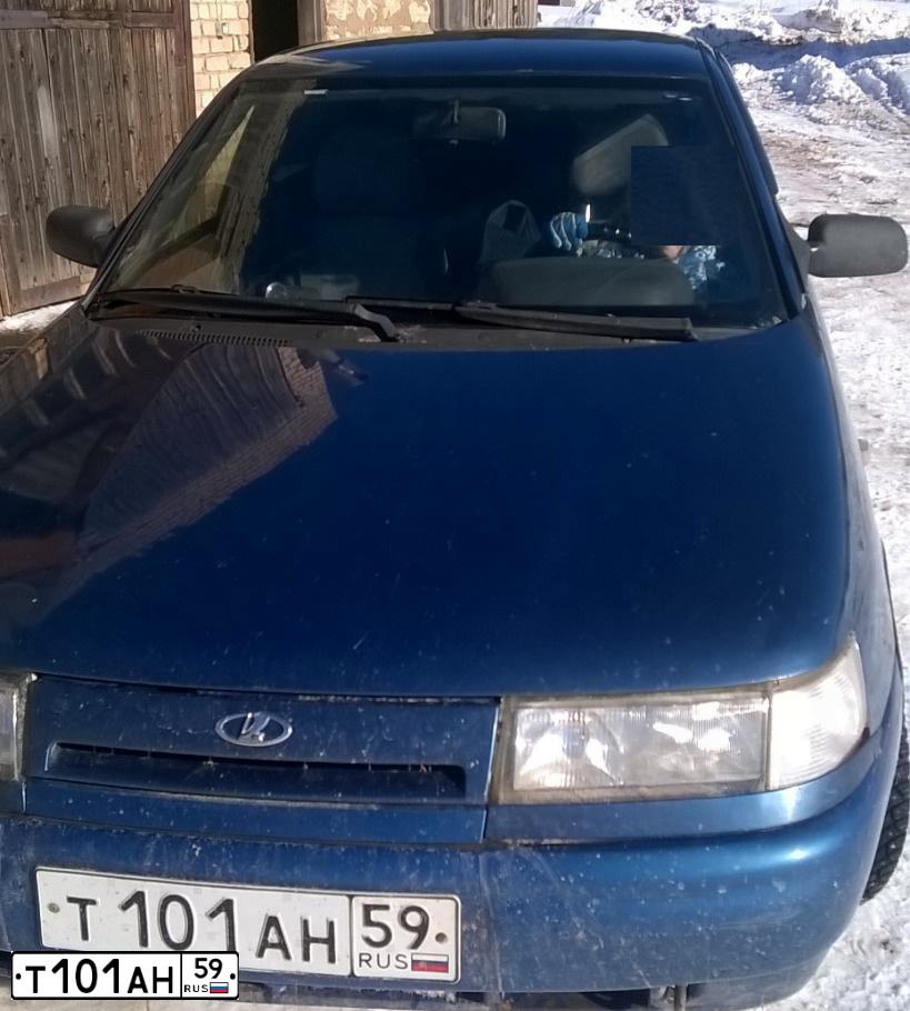 Фото автомобиля LADA 2110, 2004 — госномер Т101АН159. Цвет: сине-зеленый