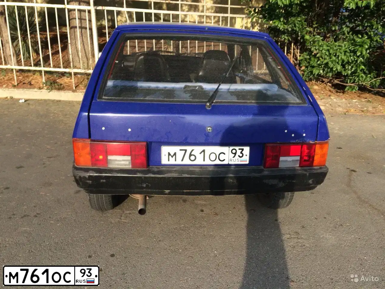 Фото автомобиля LADA 2109 SAMARA, 1998 — госномер Т858ХР123. Цвет: синий