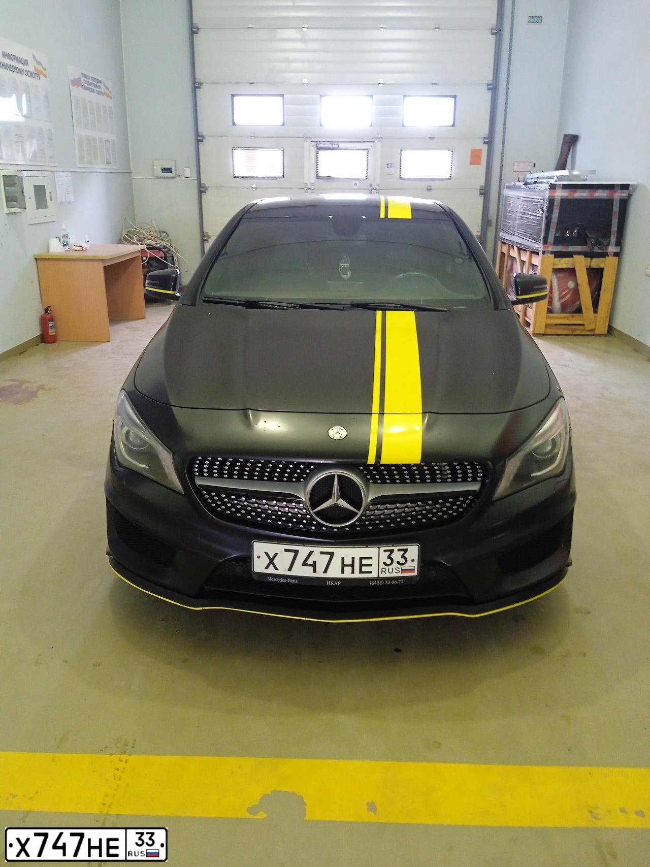 Фото автомобиля MERCEDES CLA-KLASSE, 2014 — госномер А800ВО761. Цвет: ЧЕРНЫЙ
