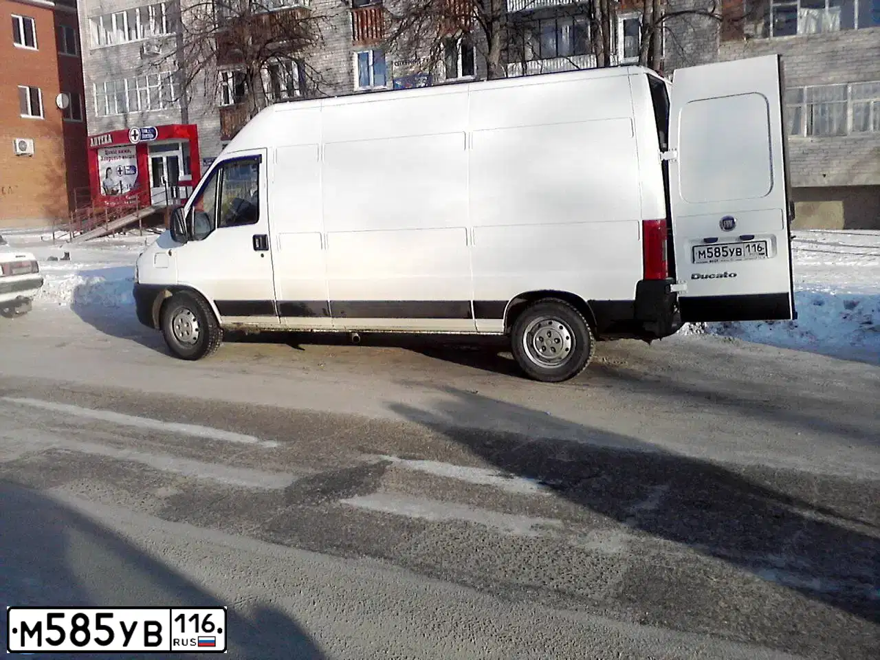 Фото автомобиля FIAT DUCATO, 2010 — госномер М585УВ116. Цвет: БЕЛЫЙ