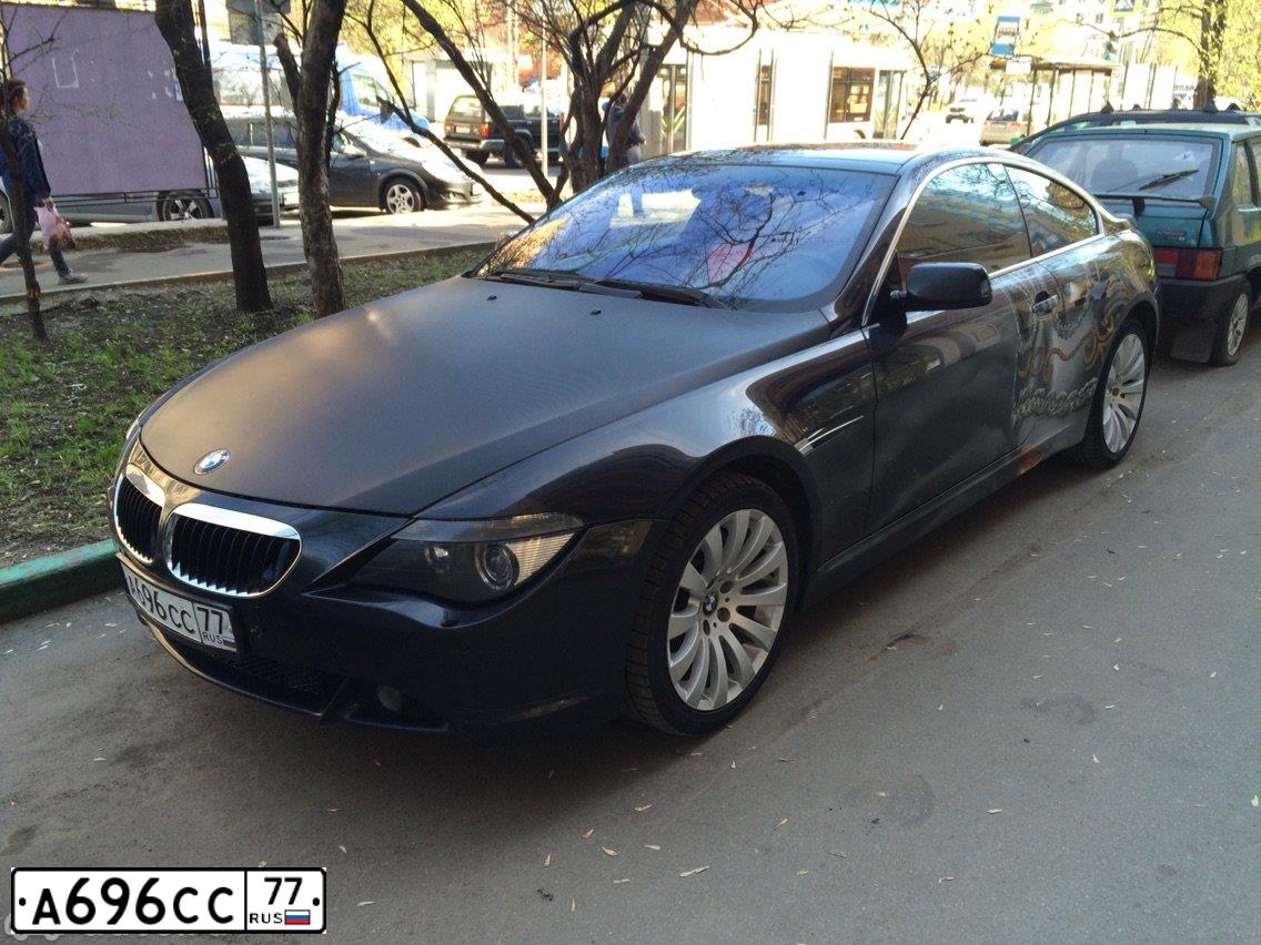 Фото автомобиля BMW SERIE 6, 2005 — госномер Н308МТ797. Цвет: ЧЕРНЫЙ
