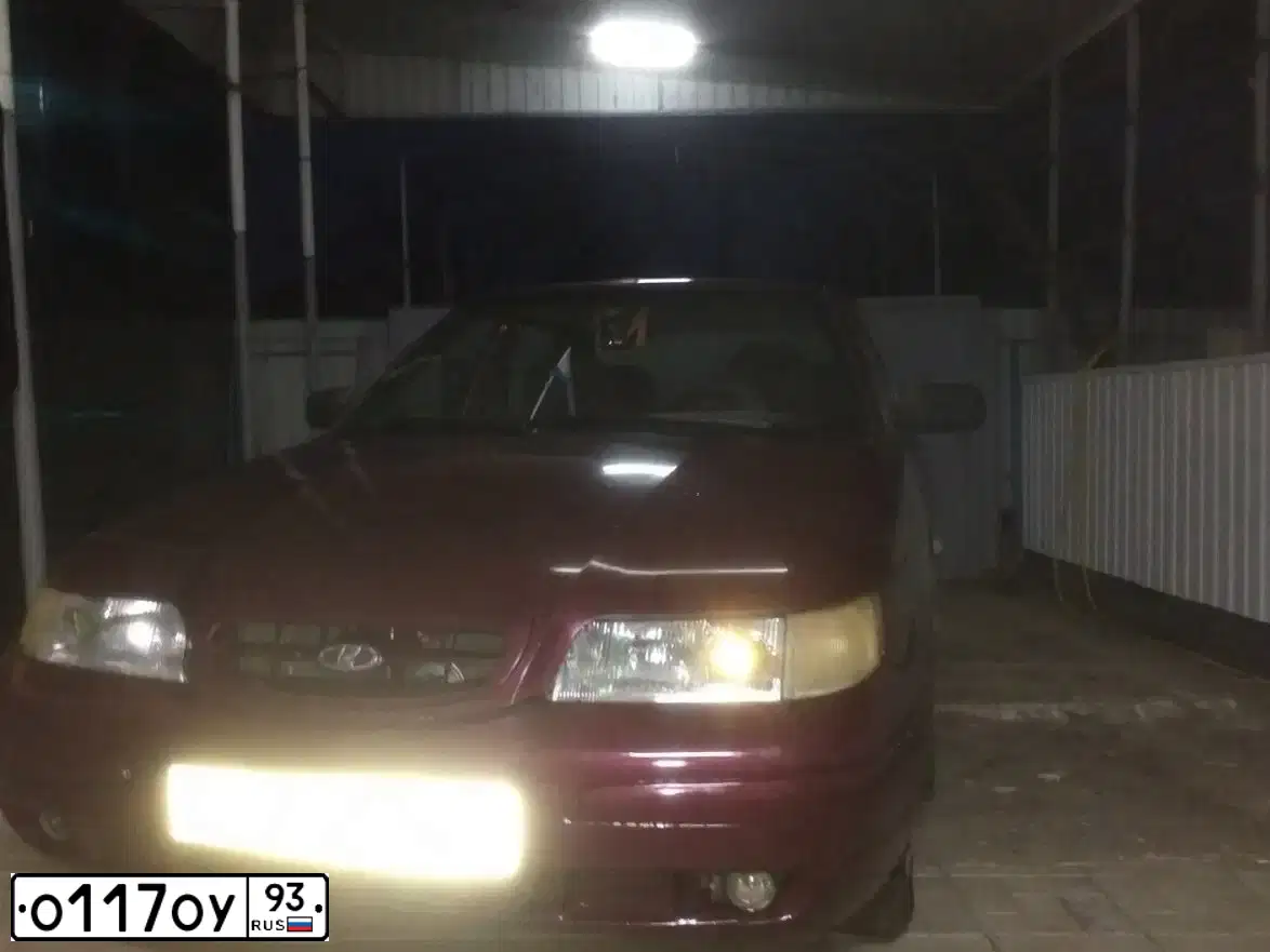 Фото автомобиля LADA 2110, 2004 — госномер О117ОУ93. Цвет: ТЕМНО-МАЛИНОВЫЙ