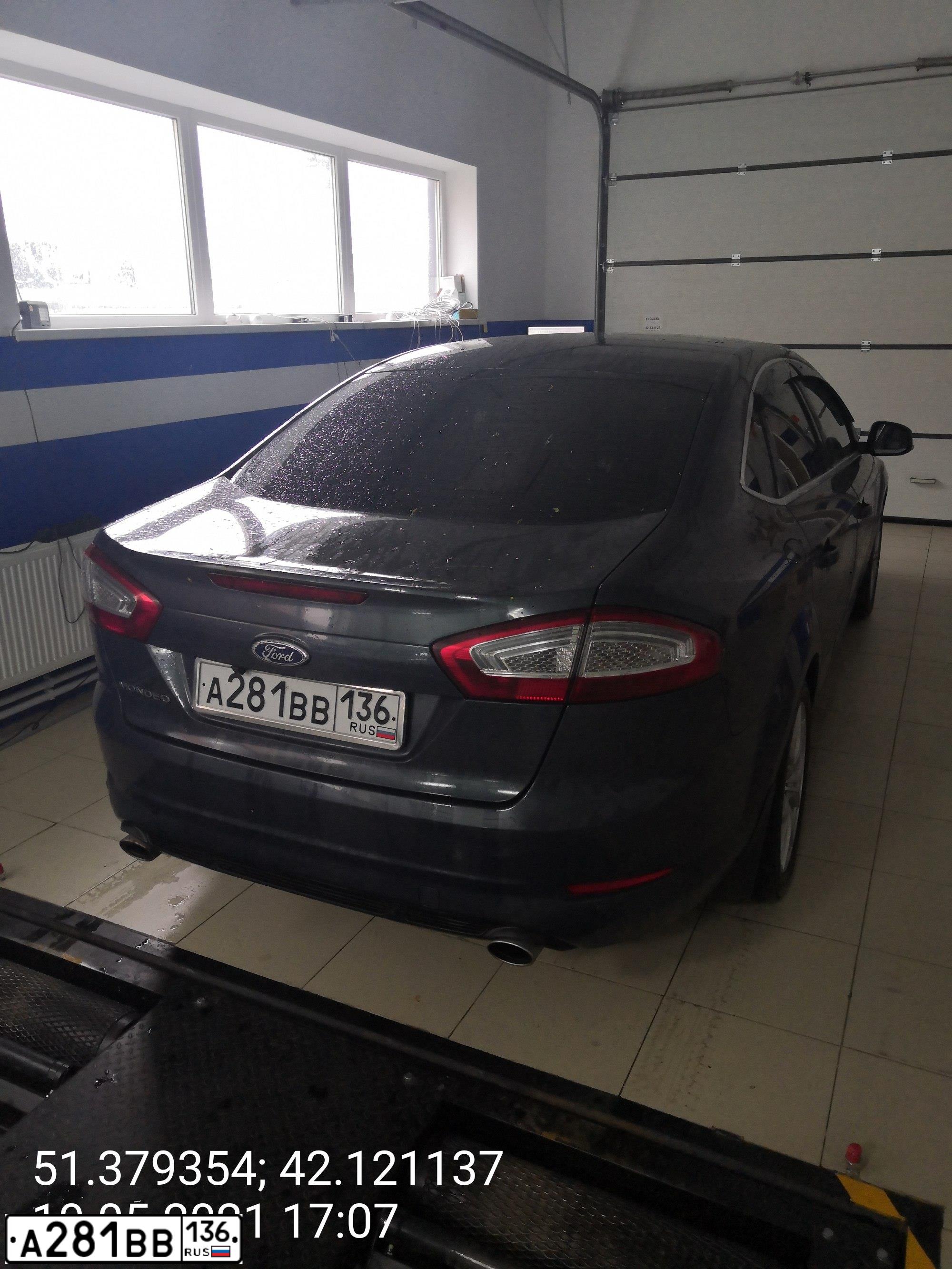 Фото автомобиля FORD MONDEO, 2010 — госномер А281ВВ136. Цвет: ТЕМНО-СЕРЫЙ
