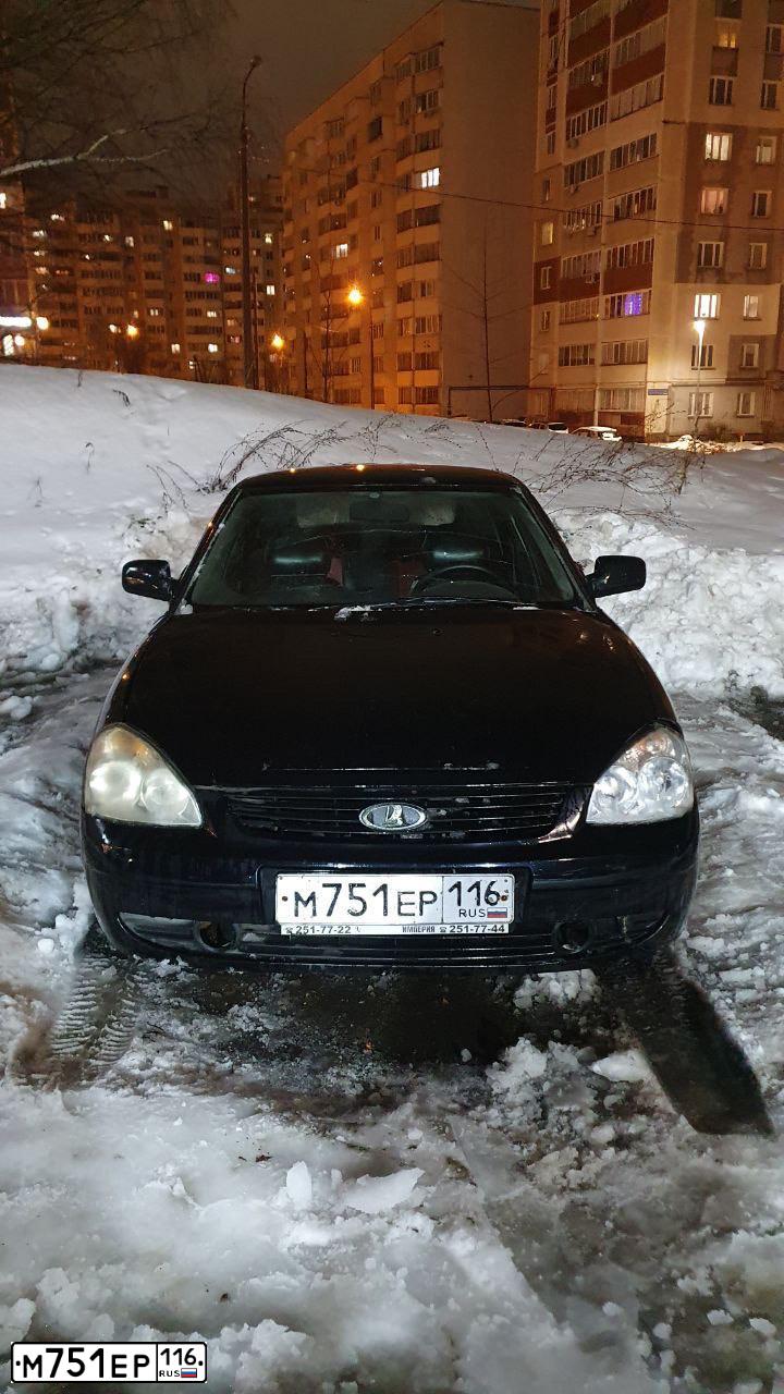 Фото автомобиля LADA 2172 PRIORA, 2009 — госномер М751ЕР116. Цвет: СИНИЙ И ОТТЕНКИ