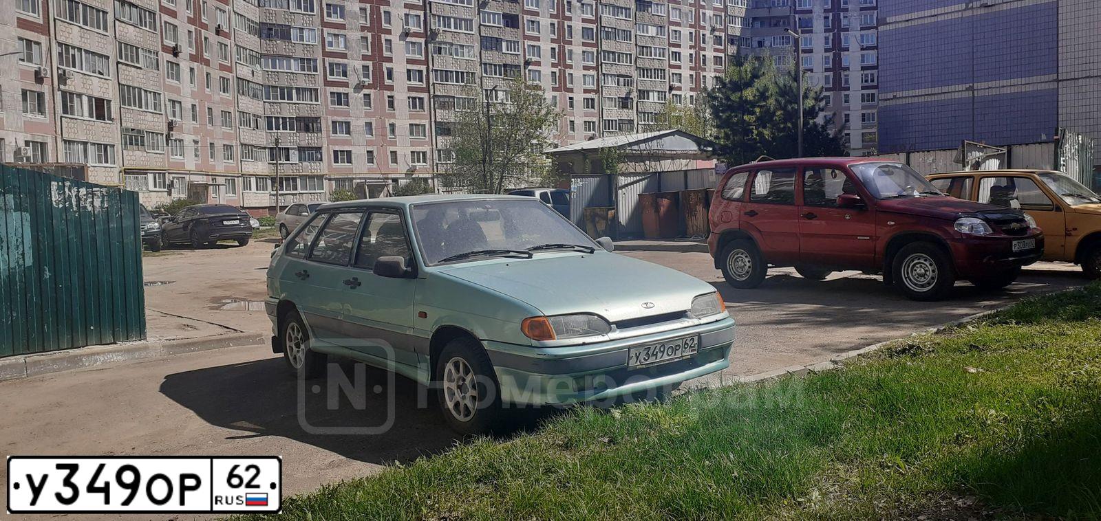 Фото автомобиля LADA 2114 SAMARA, 2003 — госномер У349ОР62. Цвет: СЕРЕБР.СЕРО-ЗЕЛЕНЫЙ