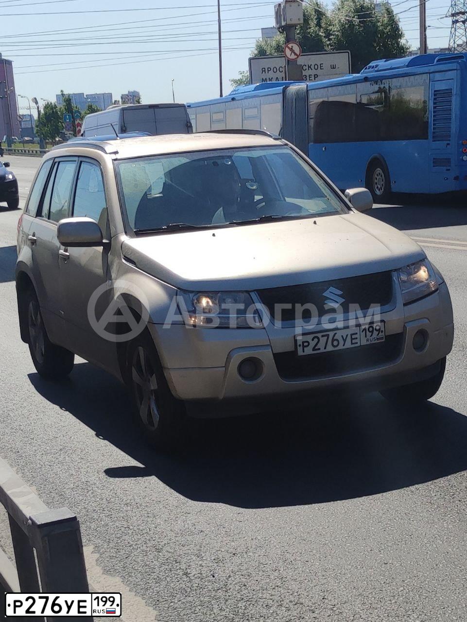 Фото автомобиля SUZUKI /GRAND/ VITARA, 2007 — госномер Р276УЕ199. Цвет: БЕЖЕВЫЙ