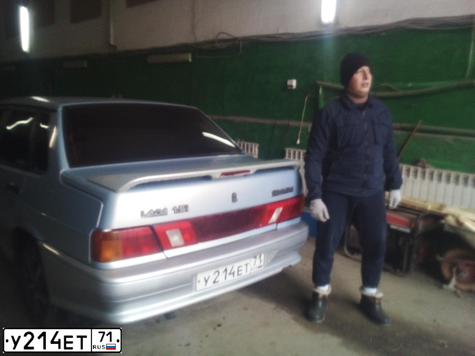Фото автомобиля LADA 2115 SAMARA, 2004 — госномер У214ЕТ71. Цвет: Серебристо-Желтый