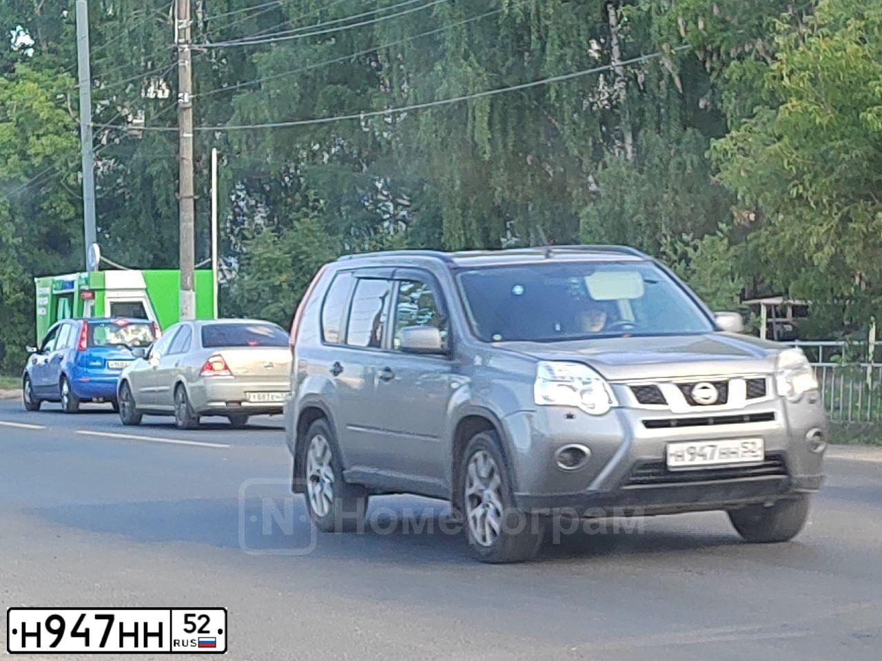 Фото автомобиля NISSAN X-TRAIL, 2012 — госномер К300УВ152. Цвет: ТЕМНО СЕРЫЙ