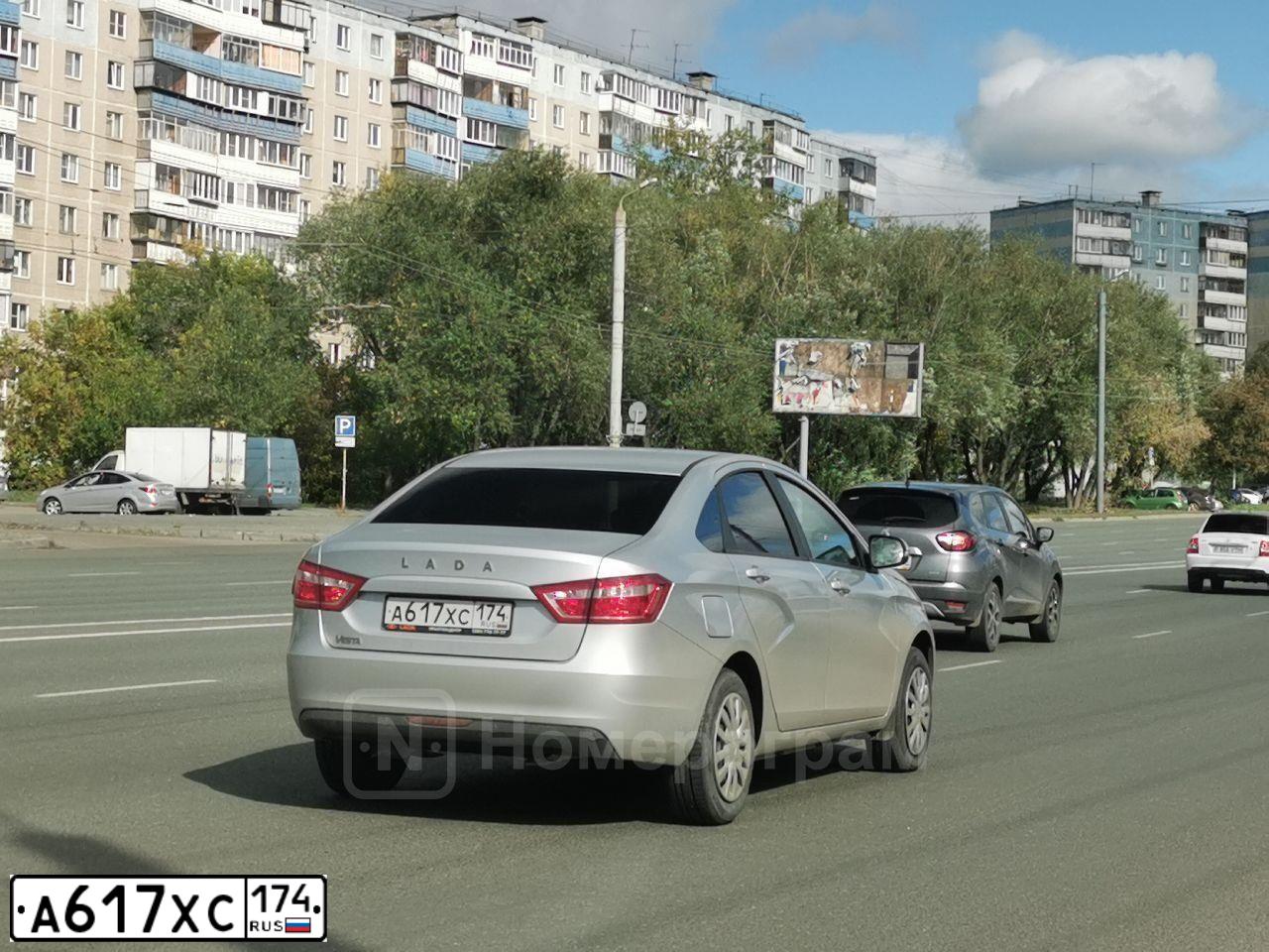 Фото автомобиля LADA VESTA, 2018 — госномер С535УТ716. Цвет: Серебристый