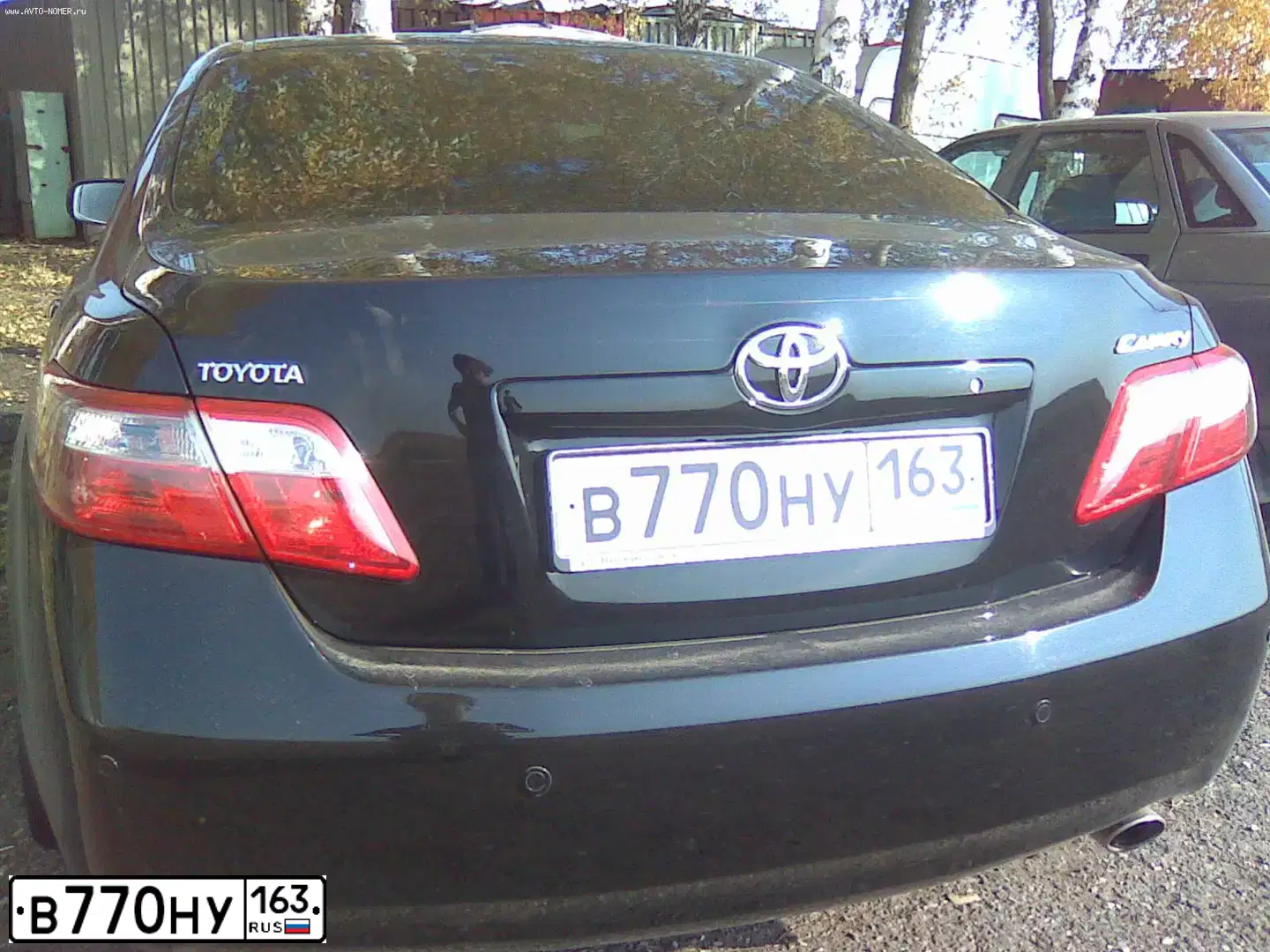Фото автомобиля TOYOTA CAMRY, 2007 — госномер С282ХТ163. Цвет: ЧЕРНЫЙ