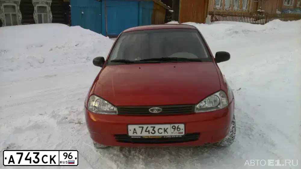 Фото автомобиля LADA 1118 KALINA, 2007 — госномер А743СК96. Цвет: Красный
