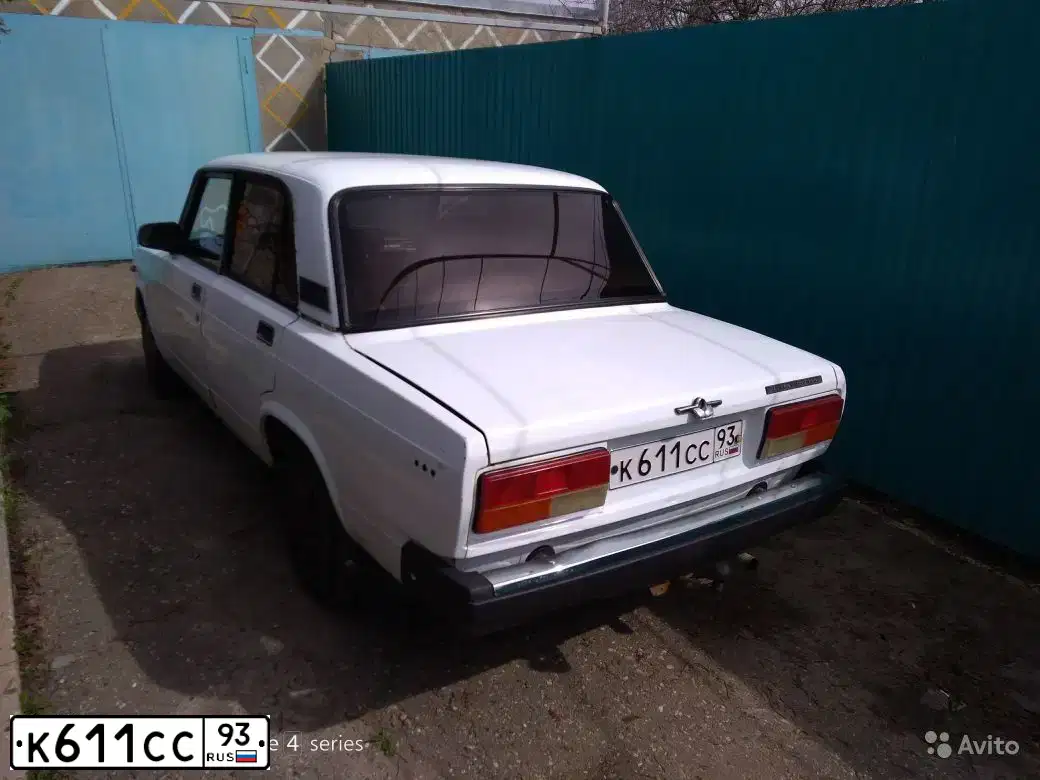 Фото автомобиля LADA 2107, 1999 — госномер К611СС93. Цвет: ЯРКО-БЕЛЫЙ