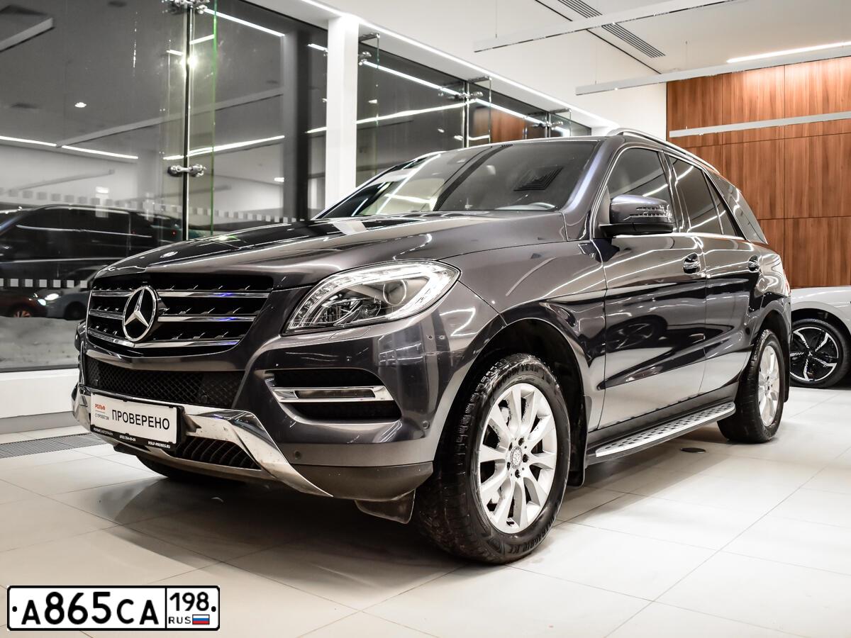 Фото автомобиля MERCEDES M-KLASSE, 2012 — госномер А865СА198. Цвет: Серый