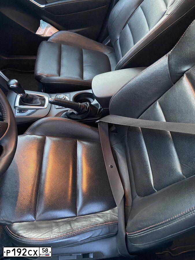 Фото автомобиля MAZDA CX-5, 2014 — госномер Р192СХ58. Цвет: голубой