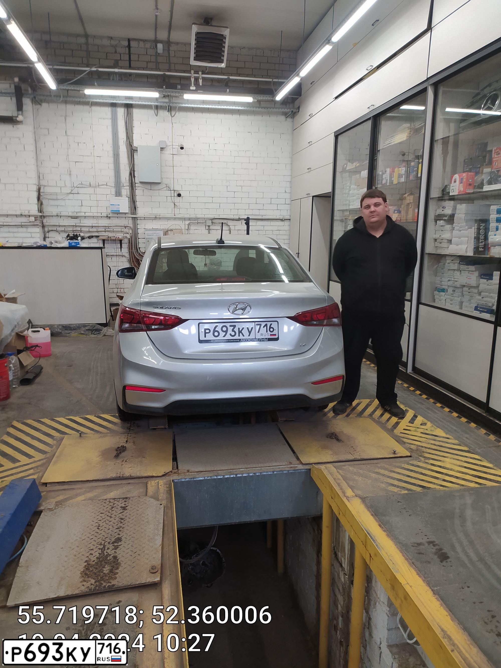 Фото автомобиля HYUNDAI SOLARIS, 2017 — госномер Р693КУ716. Цвет: СЕРЕБРИСТЫЙ