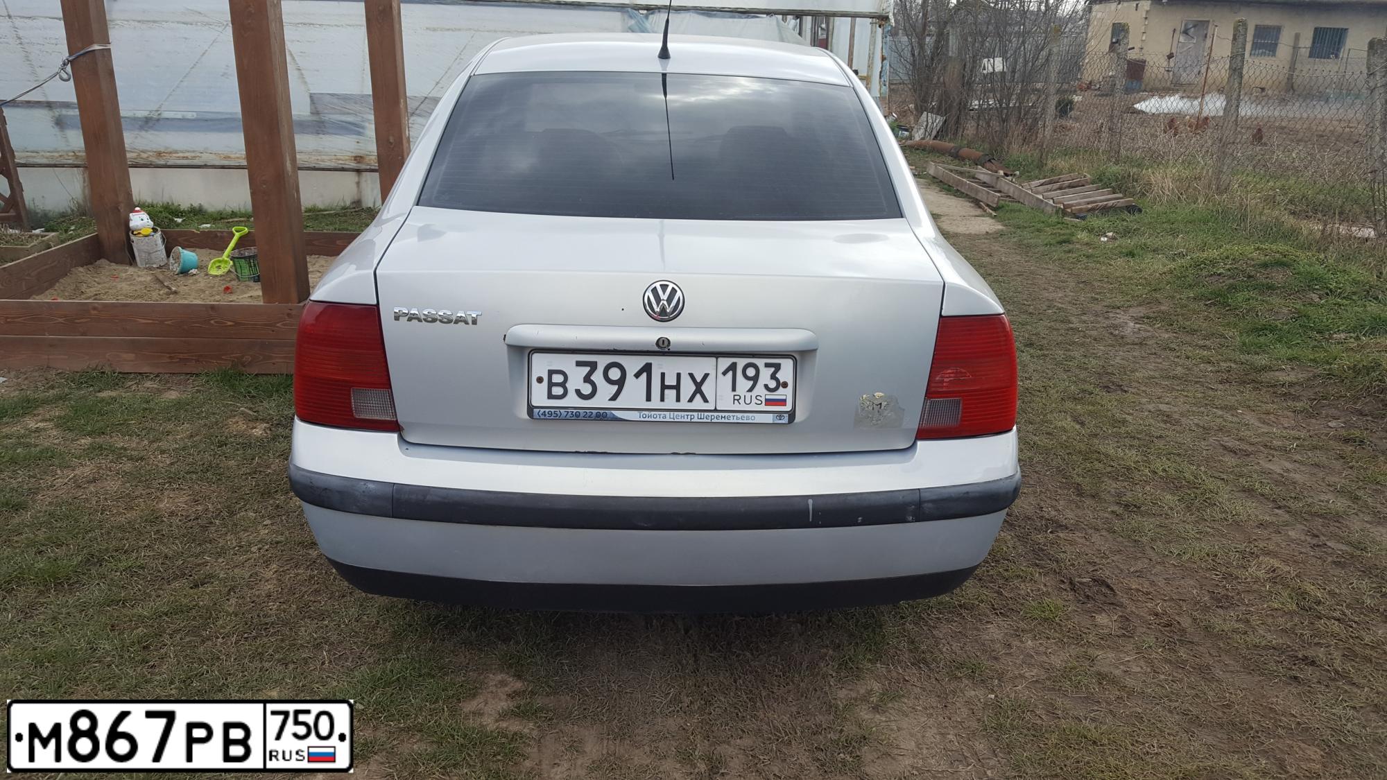 Фото автомобиля VOLKSWAGEN PASSAT, 1997 — госномер К613СС71. Цвет: СЕРЕБРИСТЫЙ