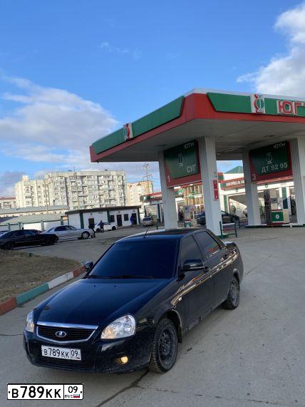 Фото автомобиля LADA 2170 PRIORA, 2016 — госномер В789КК09. Цвет: ЧЕРНЫЙ