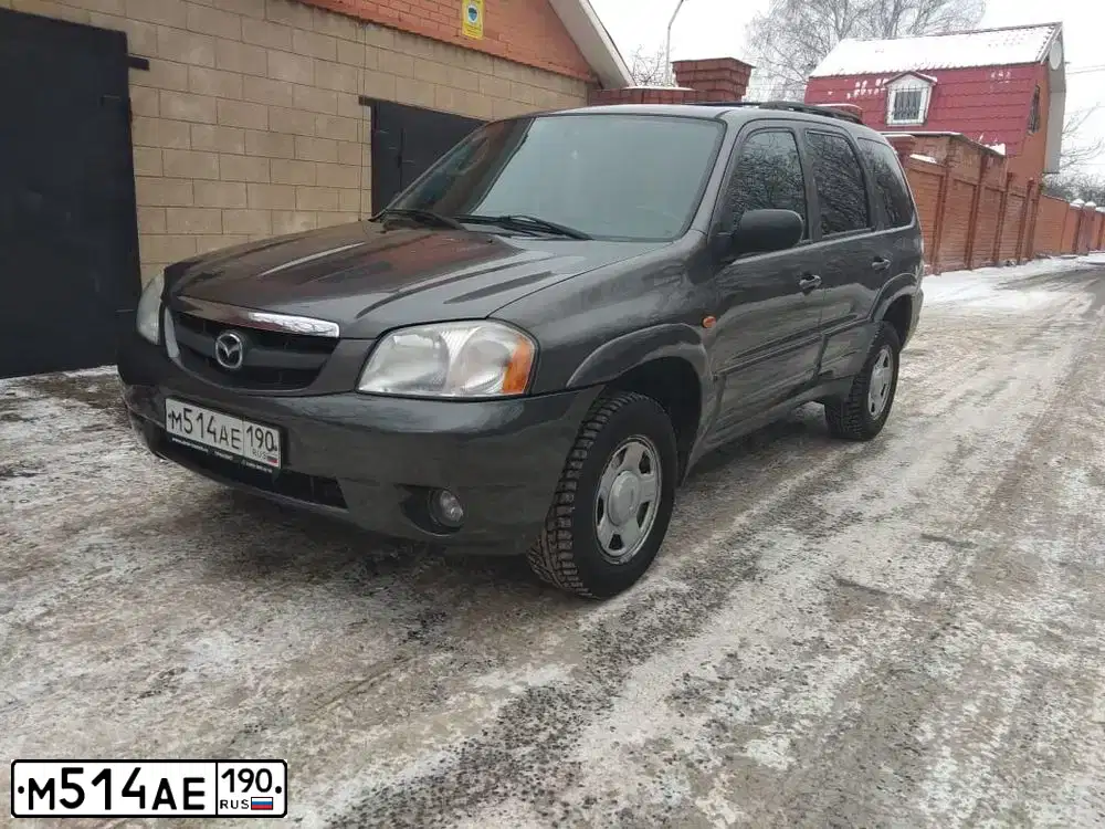Фото автомобиля MAZDA TRIBUTE, 2003 — госномер С656СН152. Цвет: СЕРЫЙ