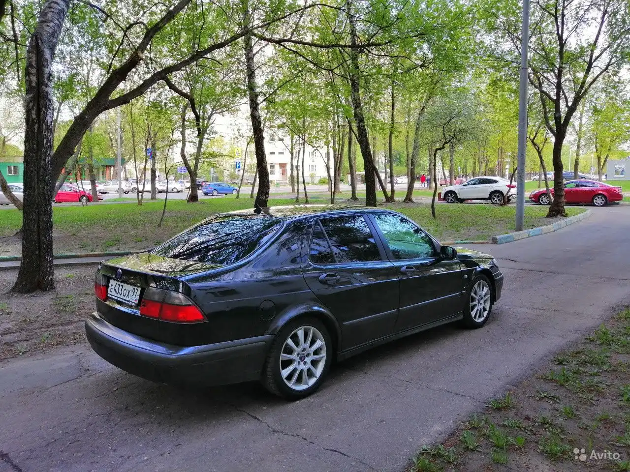 Фото автомобиля SAAB 9-5, 2001 — госномер М680РМ67. Цвет: ЧЕРНЫЙ