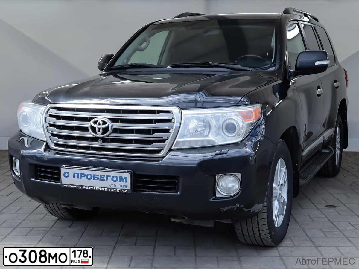 Фото автомобиля TOYOTA LAND CRUISER 200, 2013 — госномер Х381НА37. Цвет: ЧЕРНЫЙ