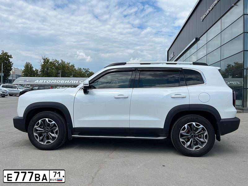 Фото автомобиля MITSUBISHI PAJERO, 2008 — госномер Е777ЕА71. Цвет: БЕЖЕВЫЙ