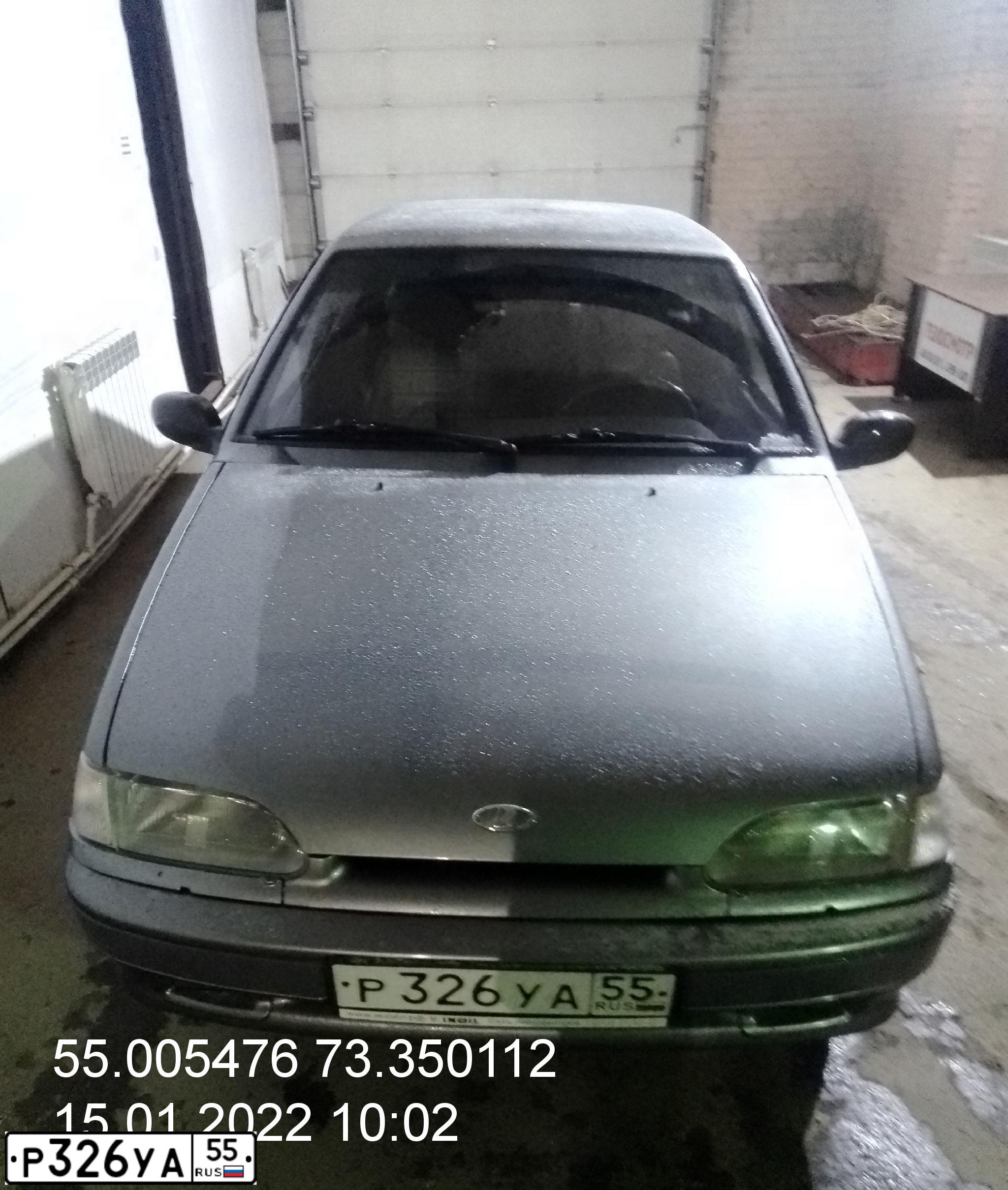 Фото автомобиля LADA 2115 SAMARA, 2005 — госномер Р326УА55. Цвет: СЕРО-ЗЕЛЕНЫЙ