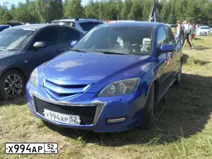 Фото автомобиля MAZDA 3, 2007 — госномер Х994АР52. Цвет: СИНИЙ