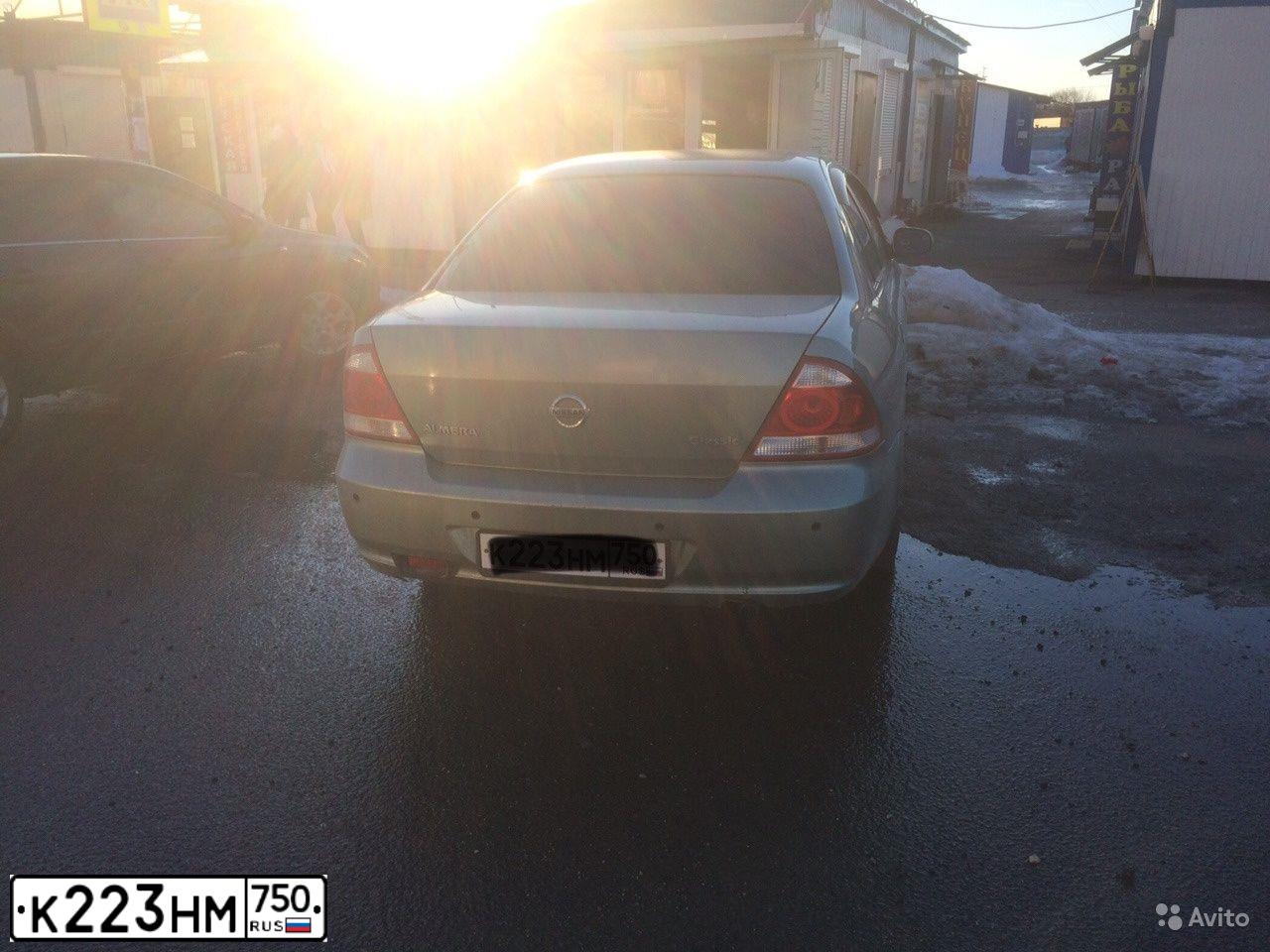 Фото автомобиля NISSAN ALMERA, 2007 — госномер К223НМ750. Цвет: СЕРО-ЗЕЛЕНЫЙ