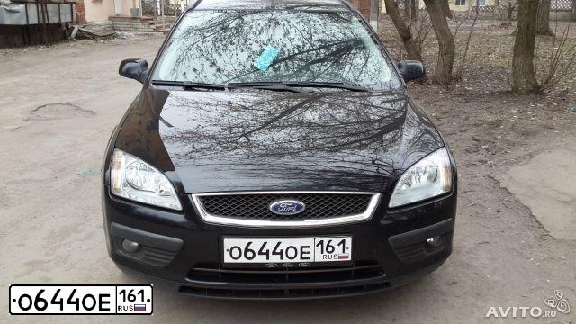 Фото автомобиля FORD FOCUS, 2006 — госномер О644ОЕ161. Цвет: ЧЕРНЫЙ