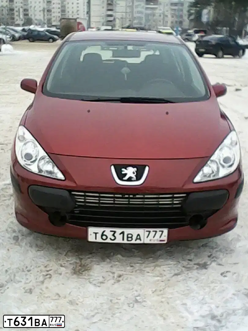 Фото автомобиля PEUGEOT 307, 2007 — госномер К553ТУ177. Цвет: КРАСНЫЙ