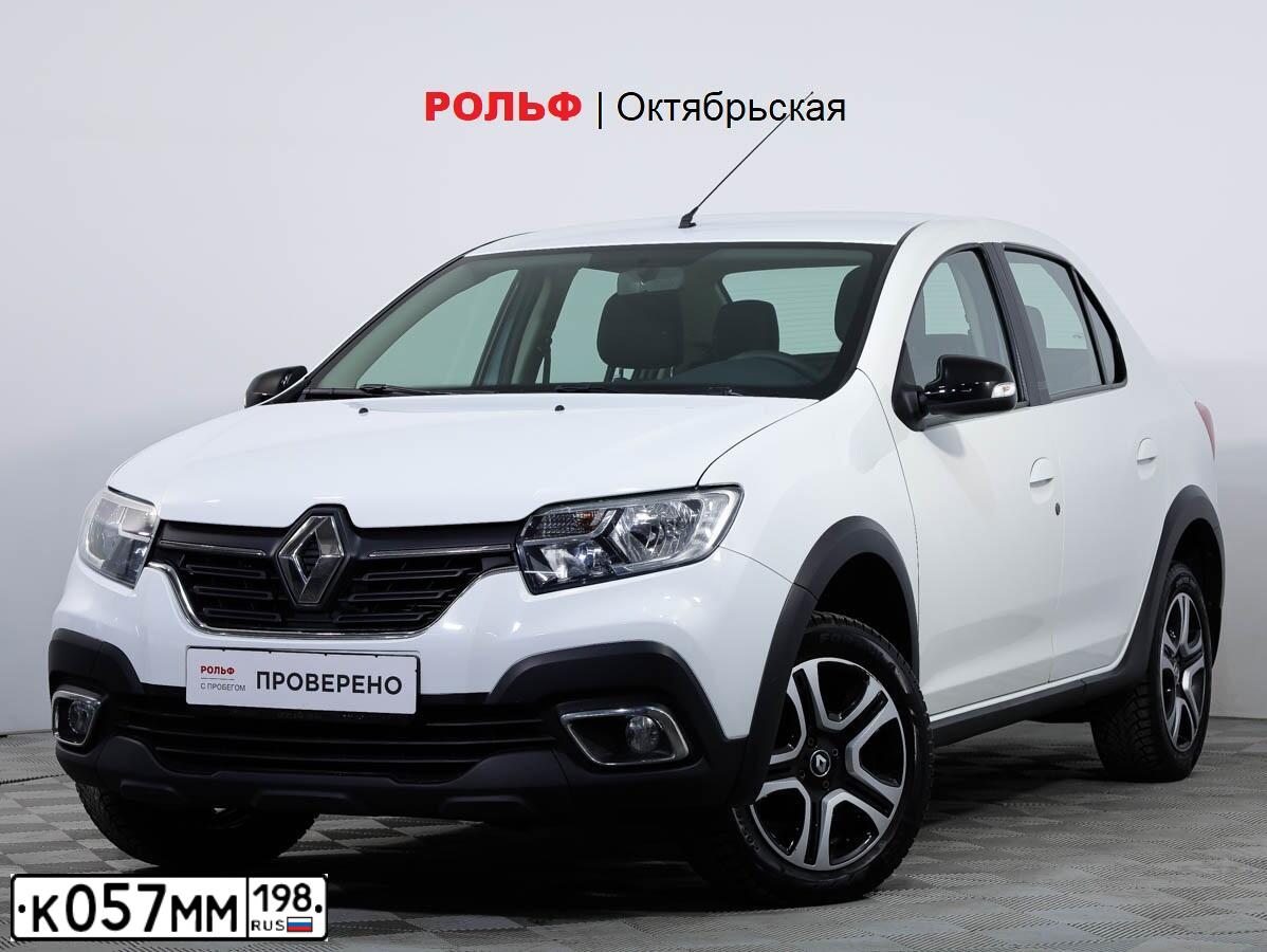 Фото автомобиля RENAULT LOGAN, 2020 — госномер К057ММ198. Цвет: Белый
