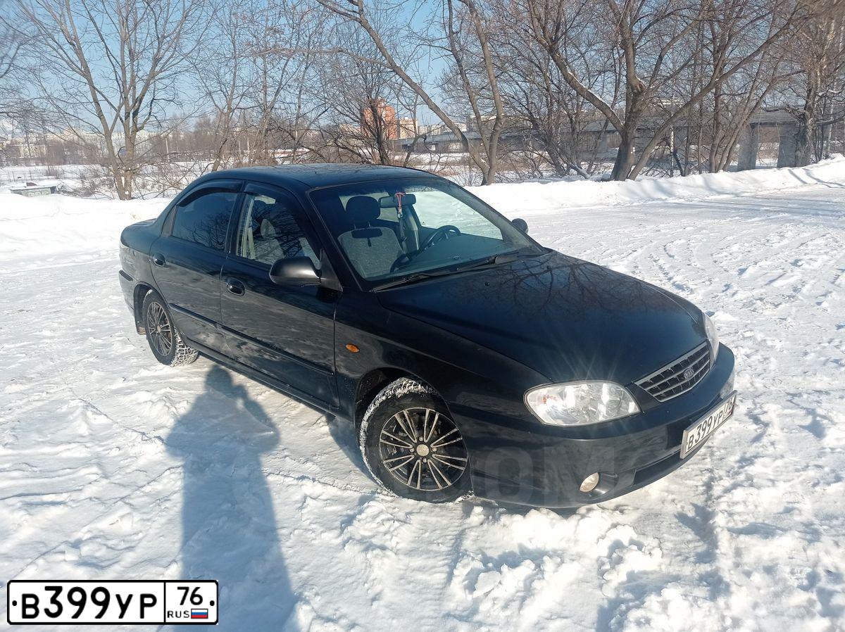 Фото автомобиля KIA SPECTRA, 2007 — госномер Н803ТС37. Цвет: ЧЕРНЫЙ
