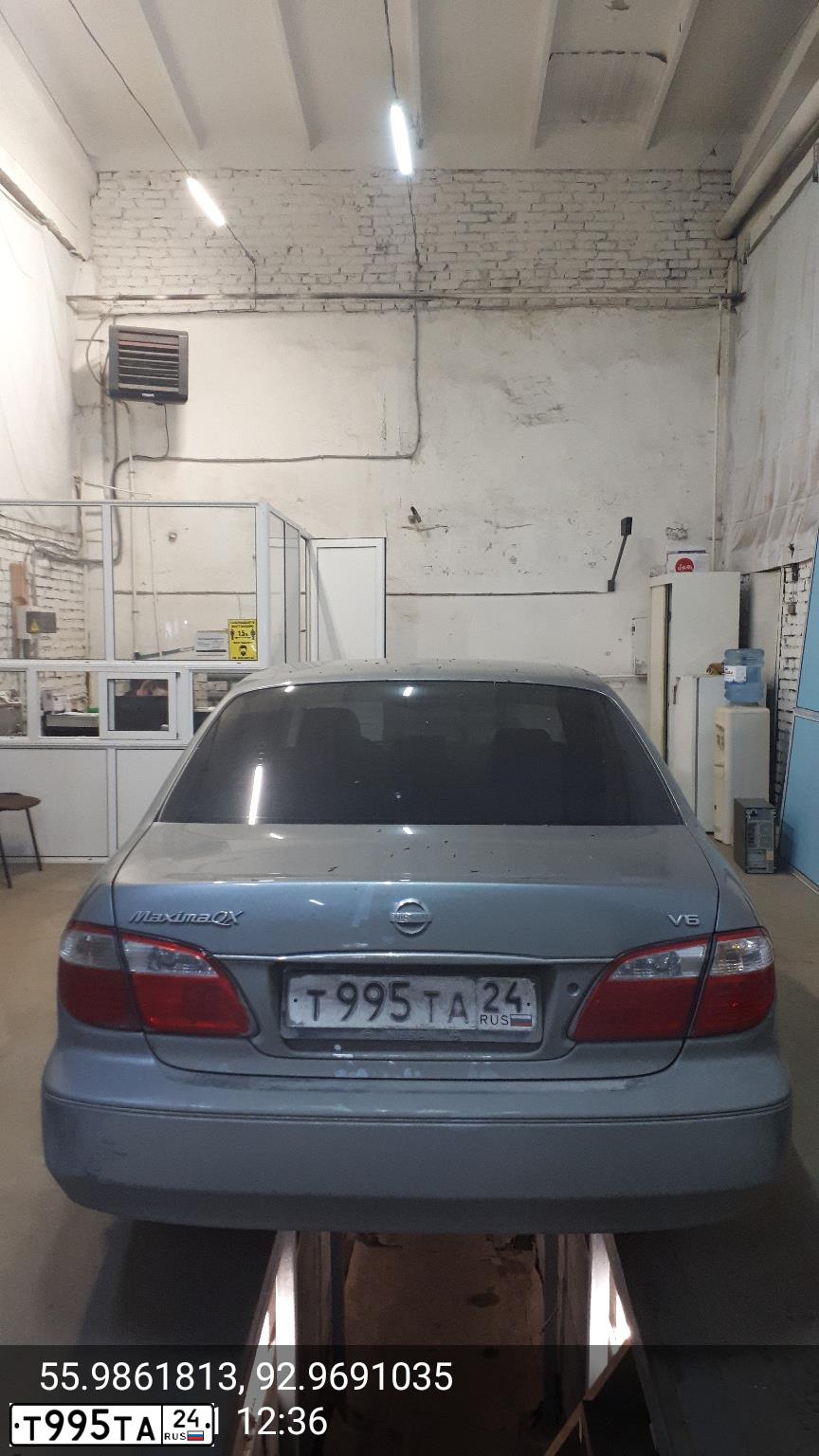 Фото автомобиля NISSAN MAXIMA, 2005 — госномер О808УР124