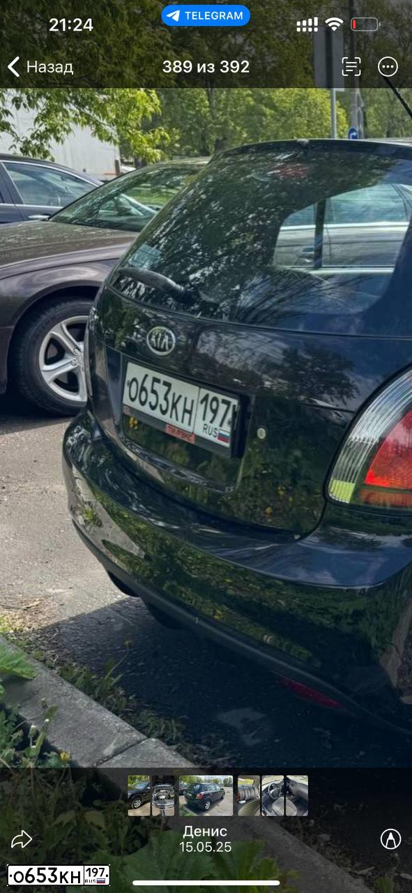 Фото автомобиля KIA RIO, 2011 — госномер Р782СУ797. Цвет: ЧЕРНЫЙ