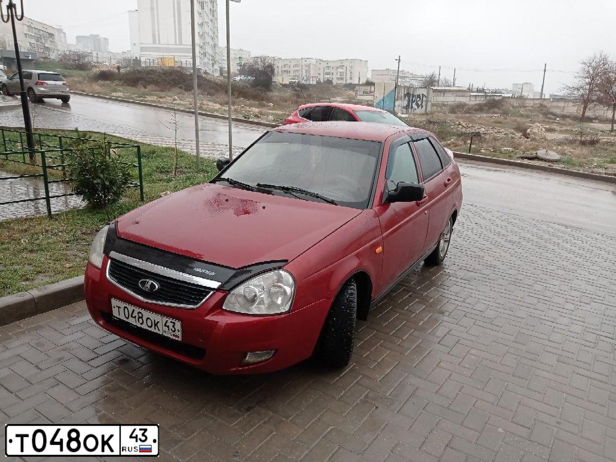 Фото автомобиля LADA 2172 PRIORA, 2008 — госномер К618СК116. Цвет: ЗОЛОТИСТО-КРАСНЫЙ