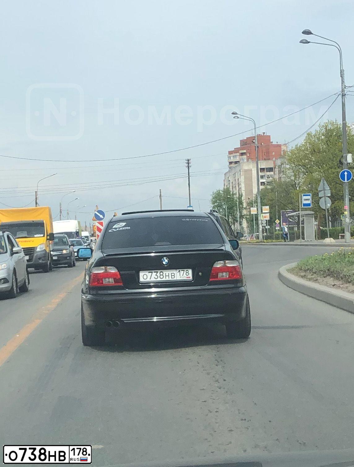 Фото автомобиля BMW W SERIE 5, 1997 — госномер О738НВ178. Цвет: ЧЕРНЫЙ