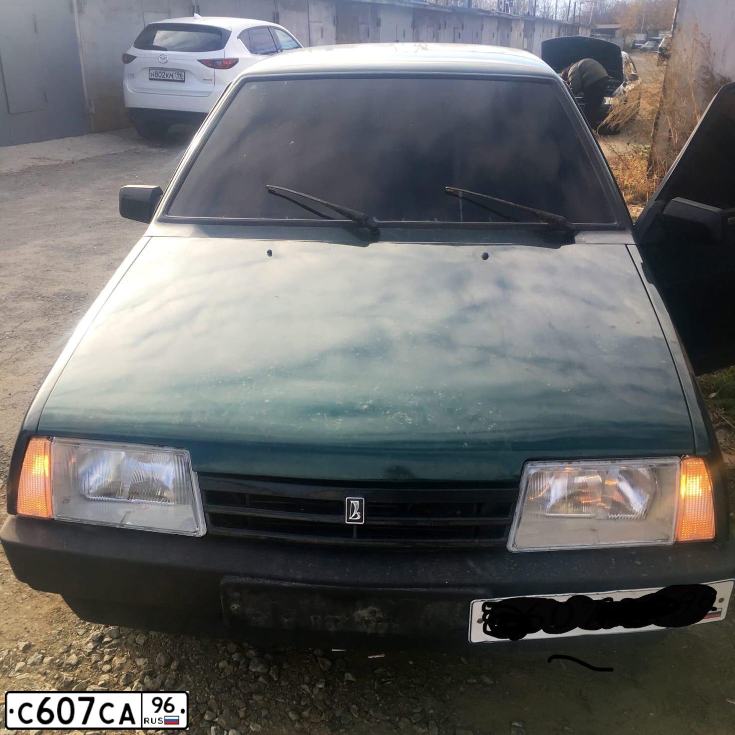 Фото автомобиля LADA 21099, 2003 — госномер Т061АС159. Цвет: Темно-зеленый